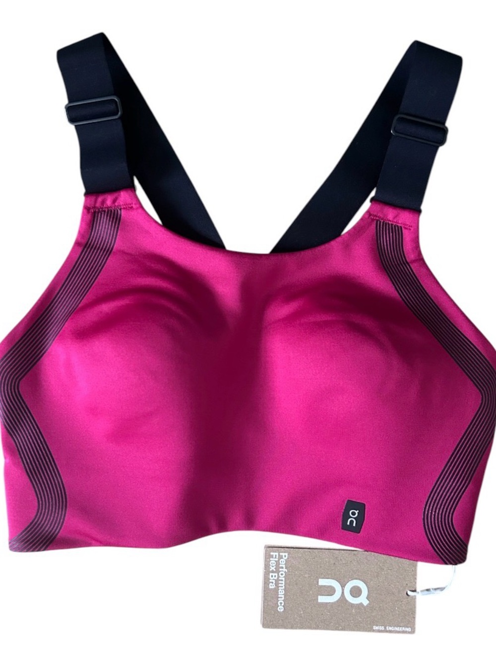 On Running Performance Flex Bra Grenadine Black Women’s Size XS NWT